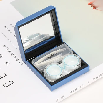 Nové Magnetické Indukčné Prenosné Kontaktné Šošovky Prípade Ľahkých Plastových Okuliarov Šošovky Box Cestovné Držiak Na Okuliare Úložný Box Namáčanie