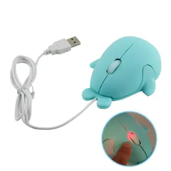 Roztomilý Kreslený Dolphin Mini Počítača, Myš Hráč USB Káblové Optická Herná Myš Pre Notebook PC Príslušenstvo raton ordenador souris