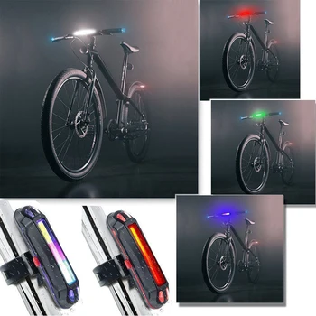 Svetlo na bicykel Bicykel Predné Svetlo LED USB Nabíjateľné Horský Bicykel, jazda na Bicykli 6 Režimy Blesku Zadných koncových svetiel Bezpečnostné Výstražné Svetlo