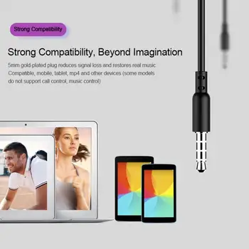 In-ear 3,5 mm HiFi Zvuk Slúchadlá High Fidelity Slúchadlá Šport Jasné Slúchadlá S Micphone Pre Počítač Samsung Xiao