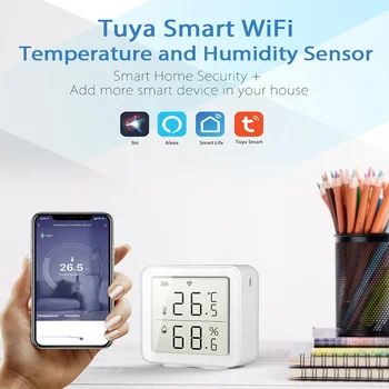 ZK30 tuya Smart Home WFI Teplota A Vlhkosť Detektor Bezdrôtový Teplota Vlhkosť Senzor Intelligent Prepojenie Smart Stereo
