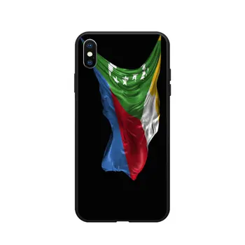 Komory Národnej Vlajky erbom Tému Soft TPU Telefón Prípadoch Obrázok obalu Logo Pre iPhone 6 7 8 S XR X Plus 11 Pro Max
