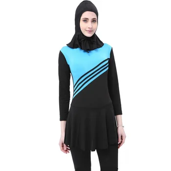 Plavky Islamskej Islam Burkinis plážové oblečenie plavky nastaviť Dlhý rukáv jednodielne plavky Moslimských Žien Úplné Pokrytie Plus Veľkosť 5XL