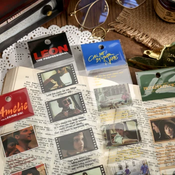 1pcs Klasické filmové fragment pásky, nálepky, nostalgický retro DIY tvorivé príručka denník dekorácie zápisník nálepky