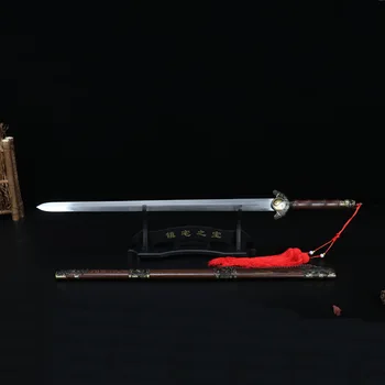 XuanWu Meč starovekej Čínskej sľubný zvierat dĺžke=100 cm palisander plášť metal craft