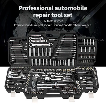 46/53PCS Profesionálny Automobilový Repair Tool Set Multifunkčné Oprava ručného Náradia Kit Car Nástroje набор инструментов авто