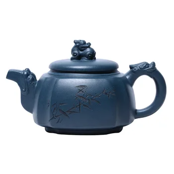 Yixing Slávny Fialová Hliny Dragon Tea Pot Ručné Kung Fu Kanvica Blato Zelená Sifang Tamron Tvorivé Teaware