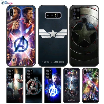 Avengers Kapitán Amerika Pre Samsung Galaxy Note 20 10 9 8 Plus Ultra Lite M31 M31S M10 M20 M02 M30 M40 Soft Telefón Prípade