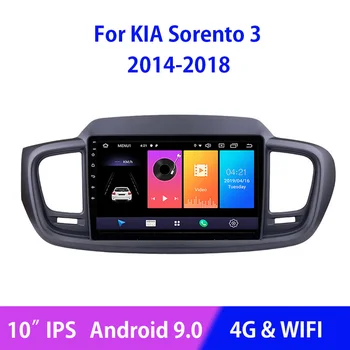 Android 10.0 Auto Rádio Multimediálny Prehrávač Videa Pre KIA Sorento 3-2018 S Canbus Farebné Svetlo Easyconnect GPS USB