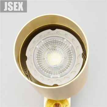 LED Track Light Rail Black/Gold Hliníkové Spot Light LED GU10 7W Krytý Domov Shop Stropné Lampy, Osvetľovacie Zariadenia