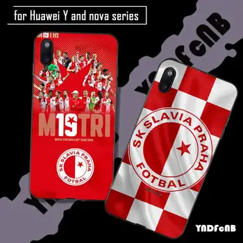 Sk Slavia Praha, česká Republika telefón kryt puzdro pre huawei nova 2i 3i 5 t 6 se 7 Y5 2018 2019 Y9 prime Y7 2019 Y9s funda