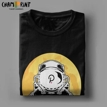 Polkadot Na Mesiac T Košele Mužov Bavlna Vintage T-Shirt Crewneck Bitcoin Mail Zvlnenie Tee Tričko Krátky Rukáv Šaty Veľká Veľkosť