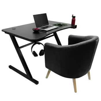 E-športová hra stolný počítač, písací stôl home office desktop hru kotvy live black počítač, písací stôl Internetová kaviareň herný stôl
