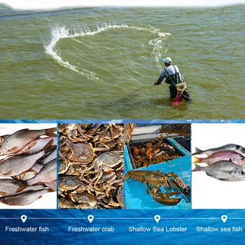 Ručne Liate Hodiť Rybárske Siete Krab Ryby Pasce Krevety Klietky Automatické Rybárske Nástroj Vonkajšie Prenosné, Ľahké Rybárske Účtovná