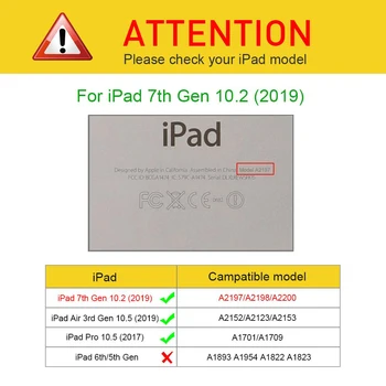 IPad, obal na iPad 7. 8. Generácie Prípade, iPad 10.2 Prípade Držiak Ceruzky, iPad 10.5 & iPad Vzduchu 3 Ochranný Kryt