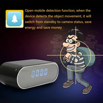 4K Bezdrôtový WIFI Mini Hodiny Fotoaparát Oculta Alarm Videokamera Sledovať 1080P IP Security Nočné Videnie Pohybu Zistiť Diaľkové Monitorovanie Cam