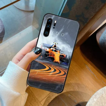 Závodné Lando Norris Preteky F1 Telefón puzdro Na Huawei Mate S 10 20 30 40 Pro Lite Smart 2019 2021 black Funda Luxusné Módne Coque