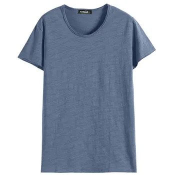 C1130--Krátke rukávy t-shirt pánske slim kolo krku tlače polovičný rukáv lete pánske t-shirt trend
