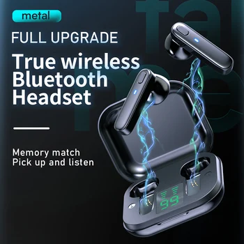 TWS Bluetooth 5.0 Slúchadlá 3000mAh Plnenie Box Bezdrôtové Slúchadlá 9D Stereo Športové Vodotesné Slúchadlá Slúchadlá S Mikrofónom