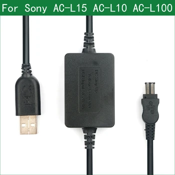 5V USB Kábel Napájací AC-L10 AC-L100 AC-L15 pre Sony AC-L10A CCD-TR67 TR516 TR716 TR818 TR917 TR940 TRV3E TRV15 TRV16E TRV17