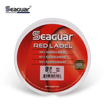 Originálne Seaguar Red Label Fluorokarbón vlasec 6 LB-12 LB Fluorokarbón Uhlíkových Vlákien Monofil Kapor Leader Line