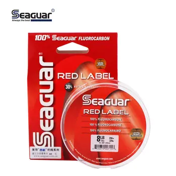 Originálne Seaguar Red Label Fluorokarbón vlasec 6 LB-12 LB Fluorokarbón Uhlíkových Vlákien Monofil Kapor Leader Line