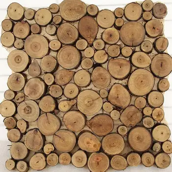 100ks Prírodné Borovicové Drevo Plátky Kolo Disk Stromovej Kôry Kruhu Čipy Plavidlá Dekorácie