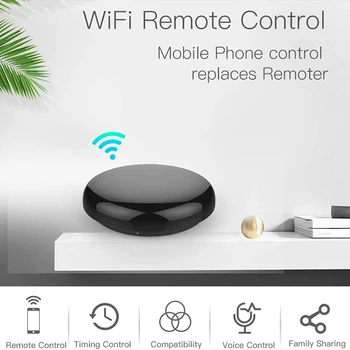 Tuya Smart Wireless WiFi-IR Diaľkové ovládanie Hlasové Ovládanie Univerzálny, klimatizácia, TV, Automaticky Aktualizovaný Program urob si sám