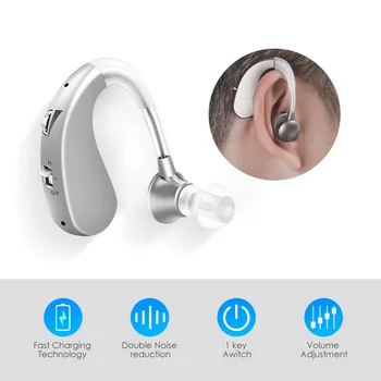 Bezdrôtové Starších Slúchadlá Aids Nabíjateľná Sluchadla Prenosný Zvukový Zosilňovač Ucho Nástroj Hluchota Zariadenie Mini Sluchu