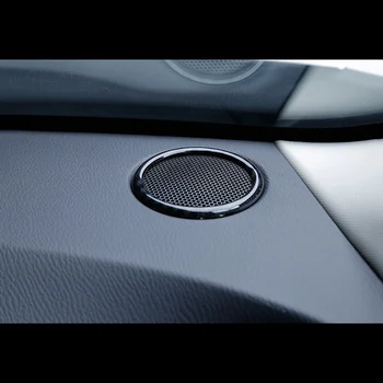 ABS Uhlíkových Vlákien Pre Mazda CX-3 CX 3 2016 2017 2018 Reproduktor, Audio Krúžok Kryt Prednej pilier Zvuk Rám Rám Nálepky Trim 2 ks