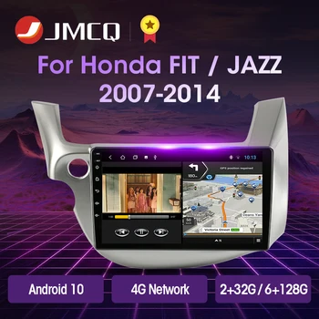 JMCQ 2Din 2G+32 G Android 10 4G+WiFi DSP CarPlay Auto Rádio Multimediálny Prehrávač Videa Pre HONDA FIT JAZZ 2007-Navigácia GPS