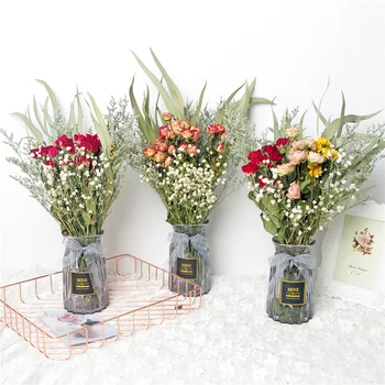 1Bunch Naturales Sušené Kvety Na spoločenské Home Table Dekor DIY Kvetinové Kytice Estetické Izba Dekor Svadobné Kytice