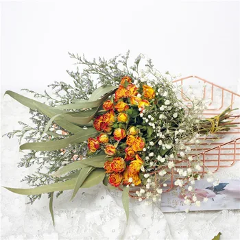 1Bunch Naturales Sušené Kvety Na spoločenské Home Table Dekor DIY Kvetinové Kytice Estetické Izba Dekor Svadobné Kytice