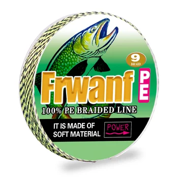 Frwanf super nový pletená vlasec 100m 300m 9 Prameňov silné pe drôt závitom 15 20 30 50 60 80 100 LIBIER mix farieb mieste line