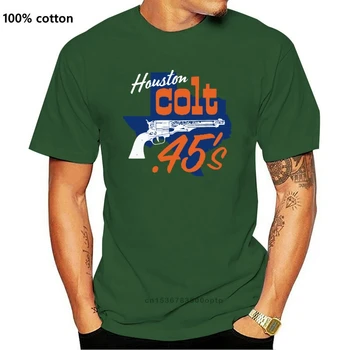 Houston Colt 45S Retro Baseball Návrat Revolver T-Shirt, Texas, Nové Unisex Zábavné Tee Tričko
