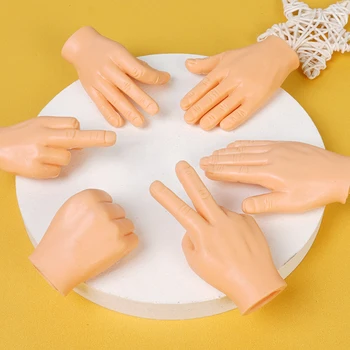 5 ks Mini Funny Finger Rukáv Novinka Bábkové Simulácia Strane Kreatívne Hračky, Plastové Rukavice Zábavné Kreatívne Hračky Model