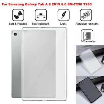 Vysoká Kvalita Tabletu Ochranu Príslušenstvo Pre Samsung Galaxy Tab 8 2019 8.0 Sm-t290 T295 Tpu Solf nárazuvzdorný puzdro