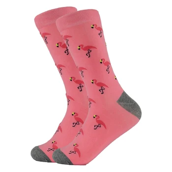 Nové Módne Hot Predaj Bavlna Cartoon Zvieratá Bežné Ponožky Milujúceho Srdca Flamingo Ženy Roztomilý Zábavné Harajuku Bežné Blázon Ponožky