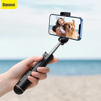 Baseus Prenosný Mini Selfie Stick Rozšíriteľný Chytrý Telefón s Ovládanie Pre iPhone IOS Android