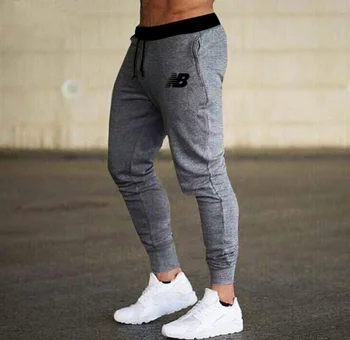 Športové nohavice pánske jogger fitness športové nohavice nová móda tlačené svalov pánske fitness tréning nohavice