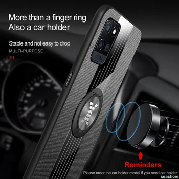 Na Realme V11 Telefón Prípade Handričkou Kryt Na Realme V15 C20 GT Silikónové Luxusné Shockproof Prípade Magnetický Krúžok Držiak