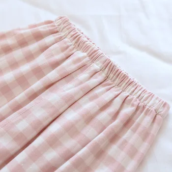 Pár Koberčeky Pyžamo Bavlny, Mäkké Kartáčovaný Textílie Pyžamá Plus Veľkosť Plavky Dlhý Rukáv Sleepwear Mužov a Ženy, Domáce Oblečenie