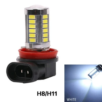 1Pc Super Svetlé H8/H11 33-LED Biele Auto Hmlové Svetlo predné svetlo Jazdy Žiarovka