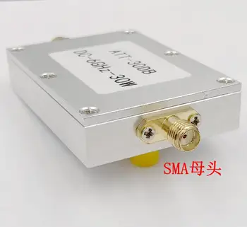 30W 30 db DC-6000Mhz Pevné tlmiča RF tlmiča SMA (M-F) Koaxiálny PRE power meter spektrum analyzer Ham Rádio RF Zosilňovač