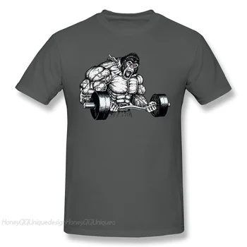 Móda Zviera Shirt Design Kulturistike Čerpanie TELOCVIČNI Svalovej Školenia Crossfit Tričko Bavlna Camiseta Muži T-Shirt