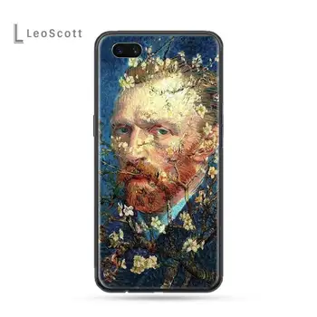Van Gogha, Hviezdna Noc olejomaľba Telefón Prípade OPPO F 1S 7 9 K1 A77 F3 RENO F11 A5 A9 2020 A73S R15 REALME PRO kryt funda
