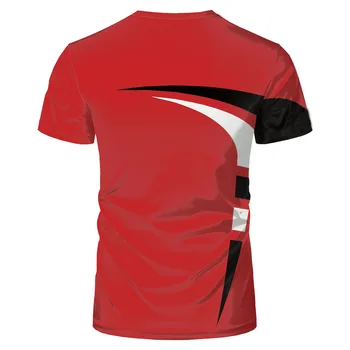 2021 Nový Štýl 3D Červená Séria Vzor Tlače Hip Hop v Pohode Pekný T-Shirt Nadrozmerná Pre Dospelých XXS-6XL