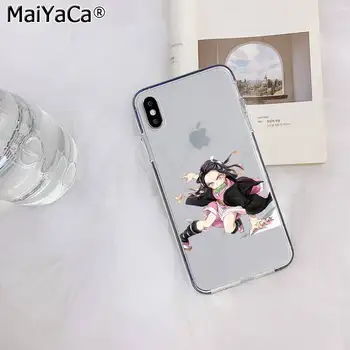 MaiYaCa Kamado Nezuko Kimetsu č Yaiba Démon Vrah Telefón puzdro pre iphone SE 2020 11 pro XS MAX 8 7 6 6 Plus X 5 5S SE XR kryt