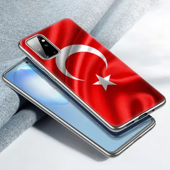 Turecko-turecká Vlajka Mäkké puzdro pre Samsung Galaxy A02 A10 A11 A12 A20 A20E A21 S A22 A30 A31 A32 A01 Core Silikónové Krytie