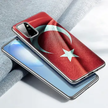Turecko-turecká Vlajka Mäkké puzdro pre Samsung Galaxy A02 A10 A11 A12 A20 A20E A21 S A22 A30 A31 A32 A01 Core Silikónové Krytie